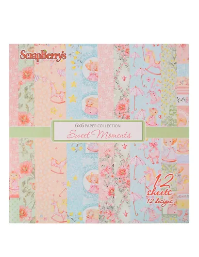 Набор бумаги для скрапбукинга 15*15см, 190гр/м Маленькая принцесса 12 листов - фото 1