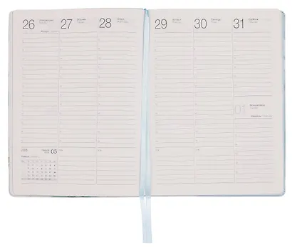 Ежедневник дат. 2026г. А5 176л 140x200 мм "Petals. Букет" иск.кожа, интегр.переплет, тонир.блок, карман, шелкография, цвет.обрез, 2 ляссе, скругл.углы - фото 9