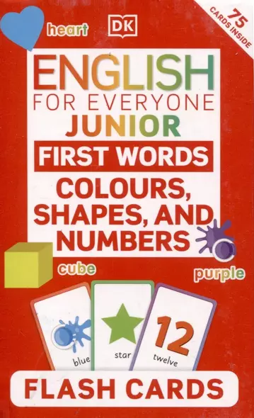 Junior First Words Colours, Shapes, and Numbers. Flash Cards - фото 1