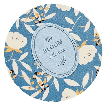 Тетрадь «Diary», А5, 96 листов в клетку, голубой, искусственная кожа, мягкий переплет - фото 6