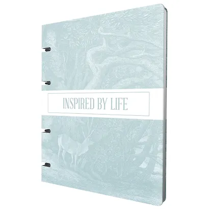 Тетрадь 120 листов, клетка, "Floreale. Smoky Sky" на кольцах - фото 3