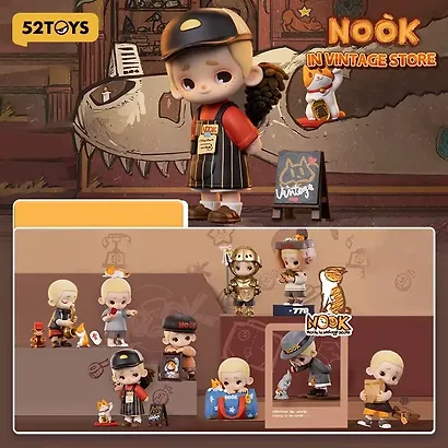 Коллекционная фигурка Nook, серии "Винтажная лавка", 12cм, 12-52TOYS-202607, Blind Box, 52 Toys, 15+ - фото 1