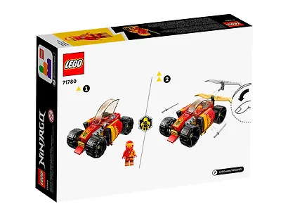 71780 Конструктор детский LEGO Ninjago Гоночный автомобиль ЭВО ниндзя Кая, 94 деталей, возраст 6+ - фото 3