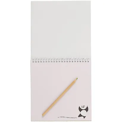 Скетчбук 196*196 45л "Скетчбук Пандыча" голубая обложка, спираль, дизайнерск.блок, 100г/м2, мат.ламинация, выборочный УФ-лак - фото 2