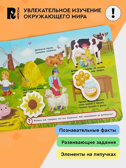 На ферме. Книга с липучками - фото 3
