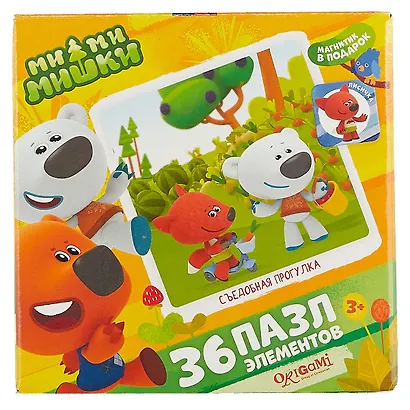 Пазл Оригами "МиМиМишки" 36эл., поле (210х210) 03511 - фото 1