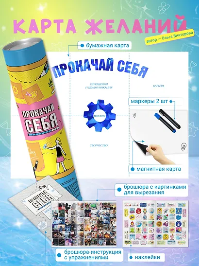Прокачай себя: карта твоих побед (карта желаний в тубусе) - фото 3