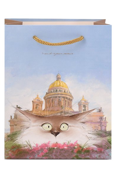 Пакет А6 12*16*6 СПб "Чувиляева. Пушистый Петербург" (бум.мат.ламинат) - фото 1