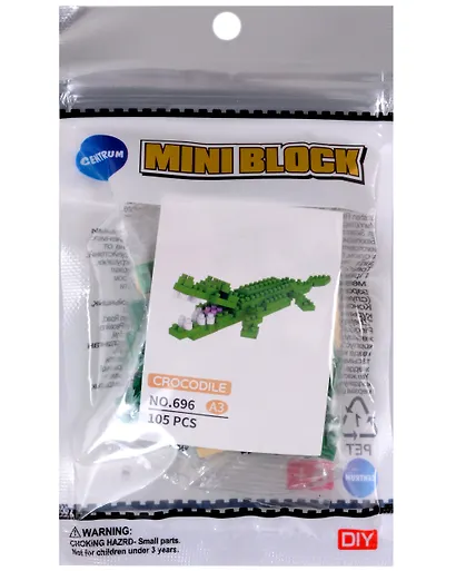 Конструктор "Крокодил", 105 элементов, пластик, во флоупаке - фото 1