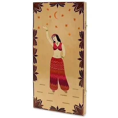 Нарды большие инкрустированные художественные 500х250х36 ИН-1845 - фото 1