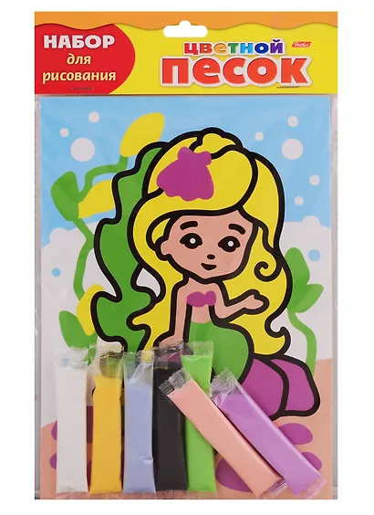 Набор для творчества HATBER/Хатбер Раскраска песком А5 Русалочка - фото 1