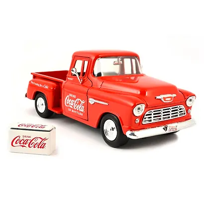 Машинка литая коллекционная Motor City Classics - Die-сast модель по лицензии Coca-Cola 1953 Chevy Pickup, масштаб 1:43 - фото 3