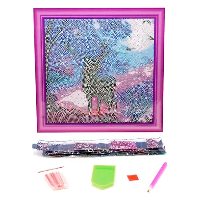 Набор для творчества. Разноразмерная мозаика на подрамнике "Лесной олень", 30 х 30 см - фото 2