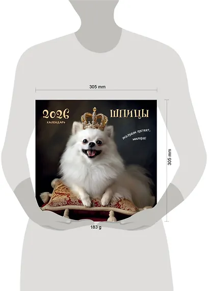 Шпицы. Календарь настенный на 2026 год (300х300) - фото 11