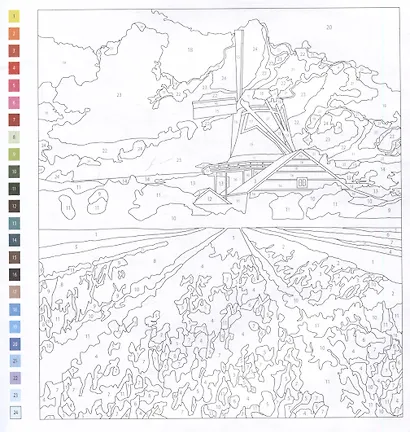 Картины по номерам. Раскраска "Вокруг мира". 15 картин - фото 4