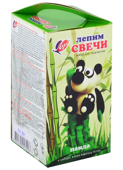 Набор с воском для лепки свечей «Панда» - фото 1
