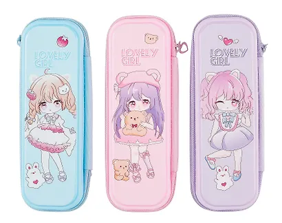 Пенал корпусный "Аниме девочка" - фото 3