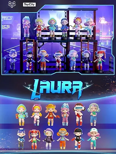 Коллекционная фигурка Киберпанк Laura, 11см, 12-Toycity-20269, Blind Box, ToyCity 15+ - фото 1