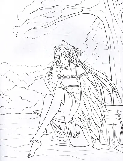 Мир фэнтези. Аниме-раскраска - фото 5