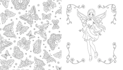 Феи весеннего леса. Раскраска - фото 6