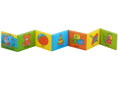 Крошка Енот.Книжка-раскладушка для ванной.(миниатюрное издание). - фото 2