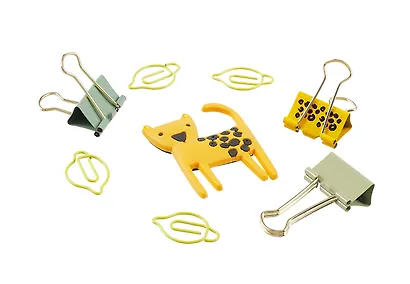 Набор канцелярский: зажимы 25 мм 8 штук, скрепки 15 штук фигурные, магнит, Yoi - фото 9