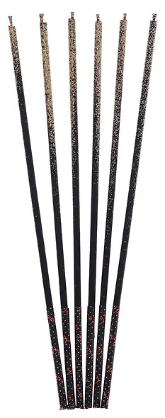 Набор свечей для торта Black Gold (черные с золотом) (6шт) (15см) (12-7color-candle_21) - фото 2