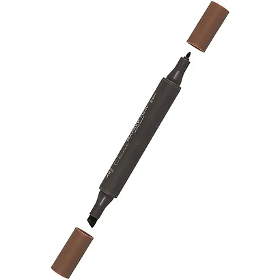 Маркер художественный "Сонет" черно-коричневый, двухсторон., тонк. и широк.долото, Сонет - фото 2