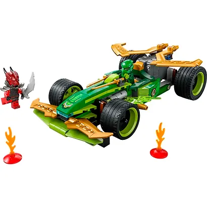 71828 Конструктор детский LEGO Ninjago Гоночный автомобиль Ллойда (с откатным механизмом), 181 деталей, возраст 7+ - фото 4