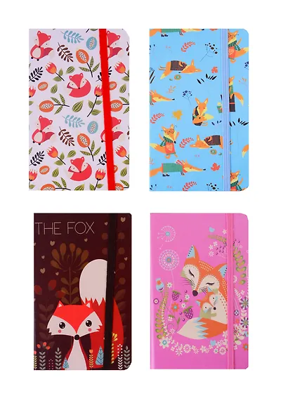 Записная книжка А6 80л кл. "Flower time" 7БЦ, резинка, цв.обрез, инд.уп., ассорти - фото 4