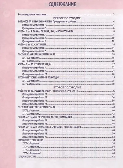 Математика. Проверочные работы. 1 класс - фото 2