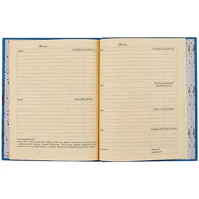 Дневник для муз.школ "Дизайн 4 (22)" 7БЦ, мат.ламинация, тиснение золот.фольгой - фото 2