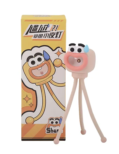 Мини-лампа LED Осьминог розовый (пластик) (17х6) (12-Wenhua-202508-L1) - фото 1