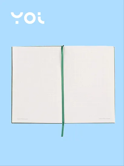 Книга для записей "Dark green" А5, 120 листов в точку, Yoi - фото 3