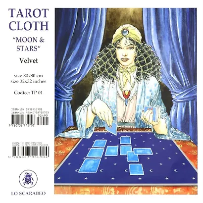 Скатерть для гадания "Луна и Звезды" для карт таро (80х80) - фото 1