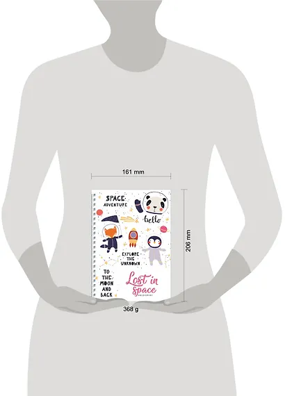 Ежедневник «Lost in space. Животные-космонавты» недатированный, А5, 96 листов - фото 3