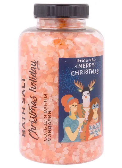 Новогодняя Соль для ванны Christmas holiday Мандарин (банка) (500 г) - фото 1