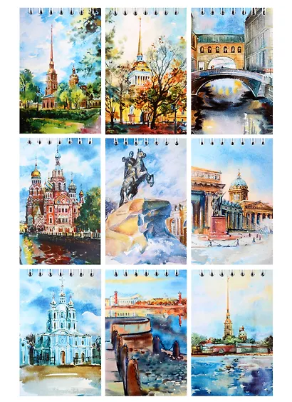 Блокнот "Санкт-Петербург в акварелях", А7, 60 листов - фото 3