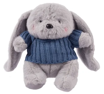Мягкая игрушка Зайка серый в свитере (20см) (14-0753-202505-T25) - фото 1