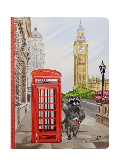 Блокнот Здесь был енот (Лондон) - фото 1