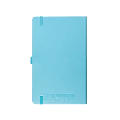Скетчбук 9*14 80л "Sketchmarker" небесно-голубой, 140г/м2, слоновая кость, тв.обл. - фото 3