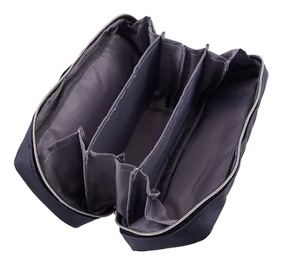 Пенал-косметичка "Private" темно-синий, 21х9х5 см - фото 4