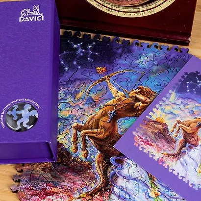 Пазл деревянный Знак зодиака. Стрелец DaVICI 100 элементов - фото 4