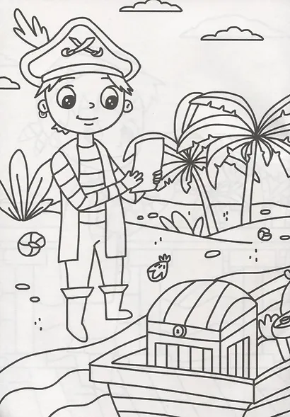 РАСКРАСКА А4 эконом. МАЛЕНЬКИЕ ПИРАТЫ - фото 3