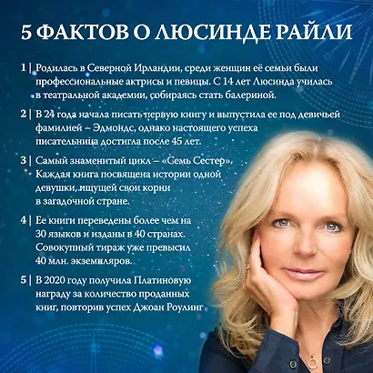Семь сестер. Сестра ветра (Люсинда Райли) - купить книгу в интернет ...