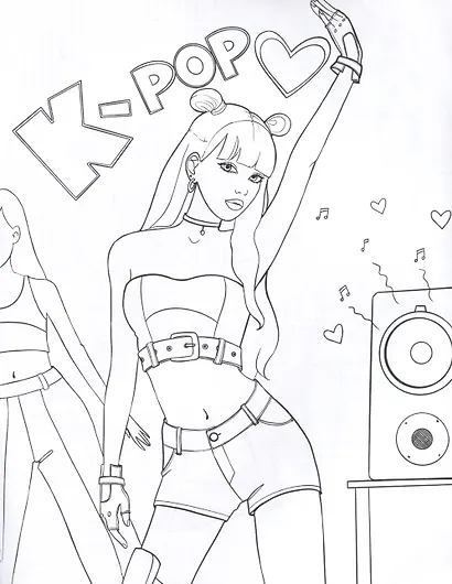 K-POP раскраска - фото 3