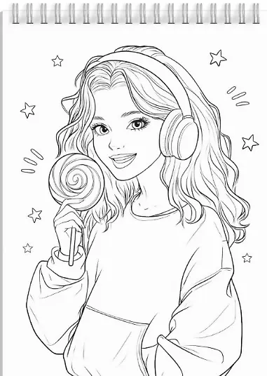 Классные девчонки. Скетч-раскраска - фото 3