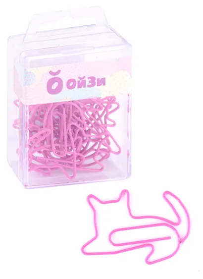 Скрепки 45 мм 12 штук "Кошка" - фото 1