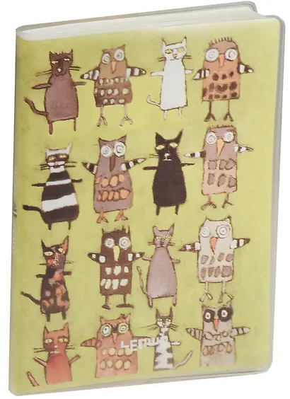 Записная книжка А6 80л кл. "Kathy`s animal" карт.обл., с ПВХ-обложкой, тонир.внутр.блок, LENWA - фото 1