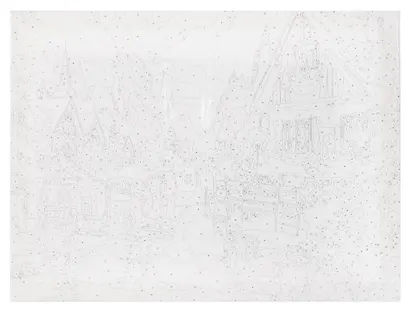 Холст с красками по номерам "Сказочная деревня", 30 х 40 см - фото 2